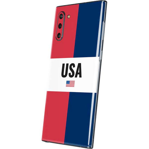 American Flag Color Block Galaxy Note 10 Skin